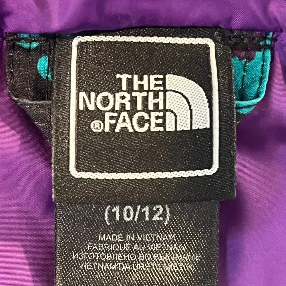 The North‎ Face Kids Heatseeker Jacket Purple Teal Size 10 12 Ski Snowboard Warm